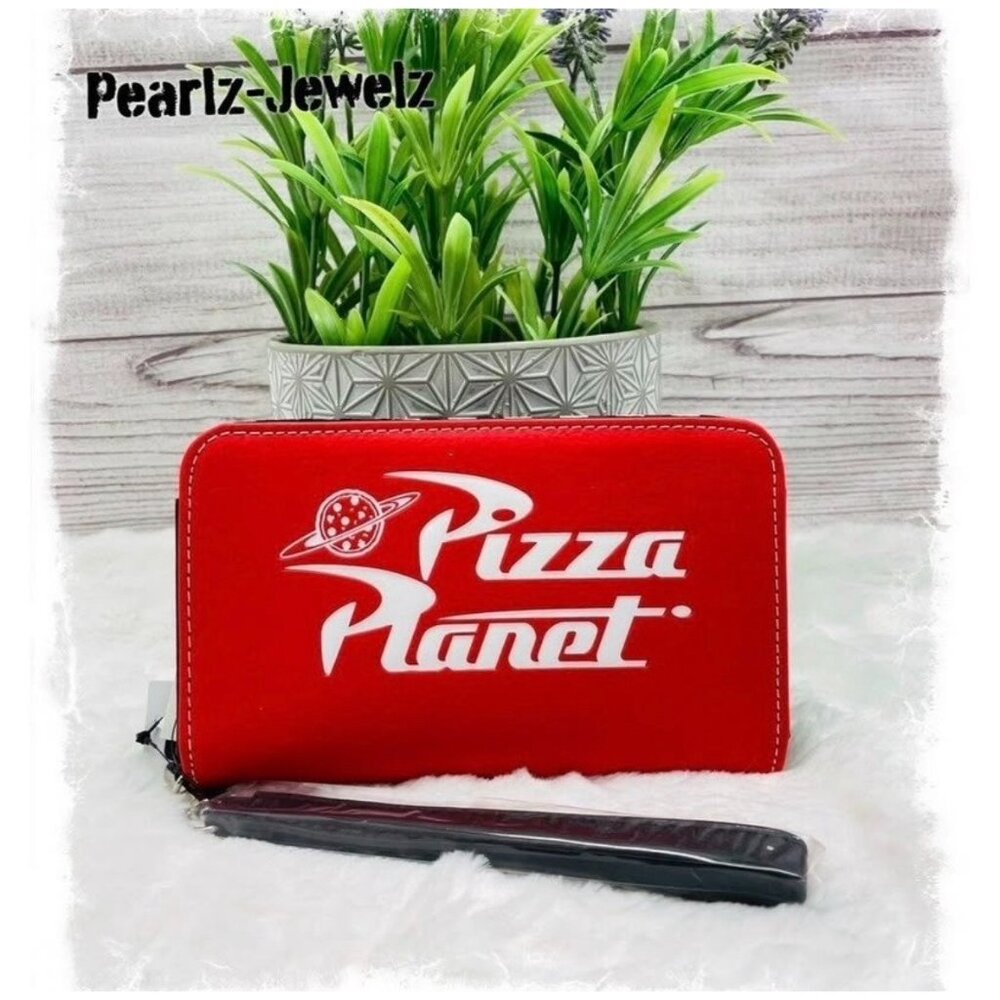 Loungefly Disney Pixar Toy Story Pizza Planet Tech Wallet Book Cover Wallet NWT